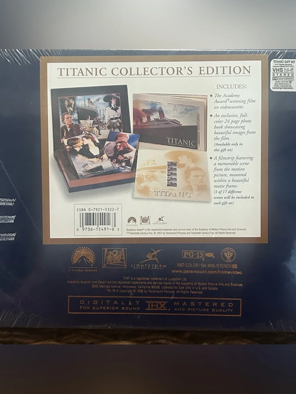 Titanic Movie VHS Sealed NOS Collectors Edition Boxed Set